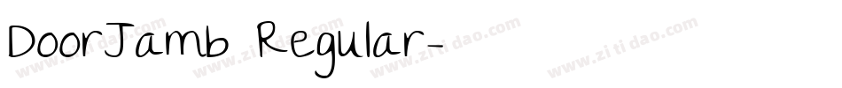 DoorJamb Regular字体转换